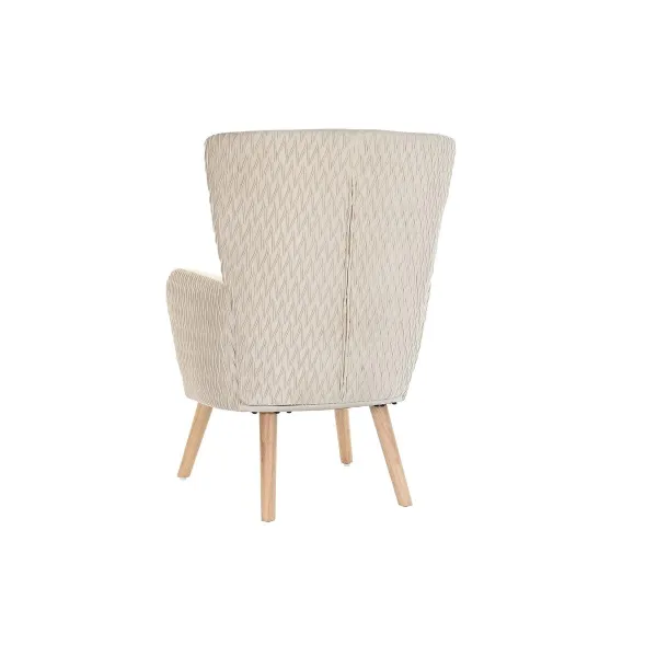 Сиденье DKD Home Decor Бежевый Натуральный полиэстер Деревянный 67 x 70 x 95 cm
