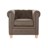 Tugitool DKD Home Decor 80 x 80 x 70 cm Puit Tumepruun