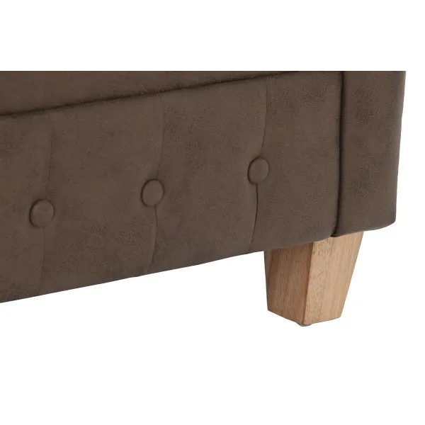 Nojatuoli DKD Home Decor 80 x 80 x 70 cm Puu Tummanruskea
