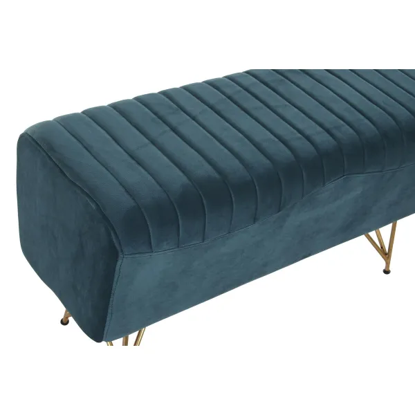 Jakkara DKD Home Decor   Turkoosi Polyesteri Metalli Alumiini 90 x 31 x 47 cm