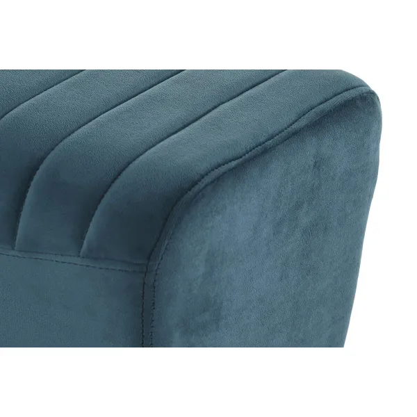 Банкетка DKD Home Decor   бирюзовый полиэстер Металл Алюминий 90 x 31 x 47 cm