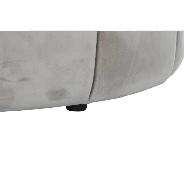 подставка для ног DKD Home Decor Бежевый полиэстер Деревянный MDF (86 x 86 x 48 cm)