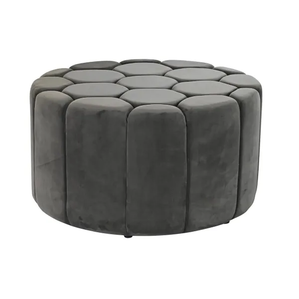 Jalkatuki DKD Home Decor Harmaa 30 % Polyesteri (85 x 85 x 48 cm)
