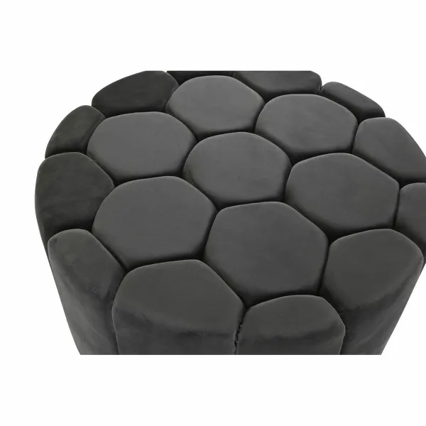 Atrama pėdoms DKD Home Decor Pilka 30 % Poliesteris (85 x 85 x 48 cm)
