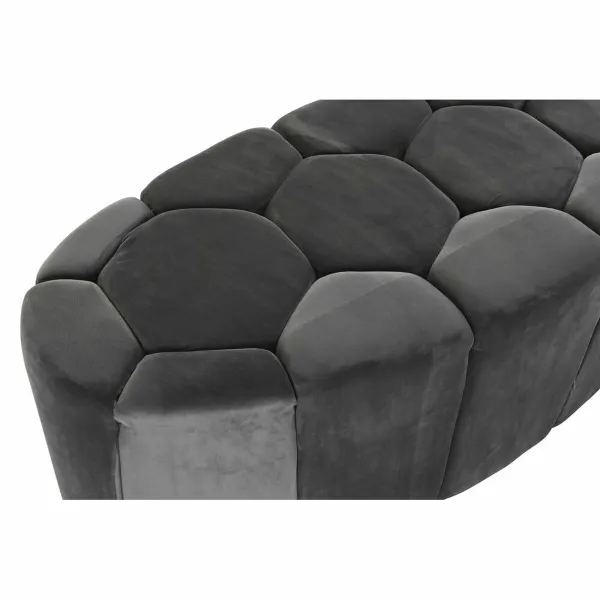 Банкетка DKD Home Decor Серый Деревянный MDF 125 x 53 x 46,5 cm