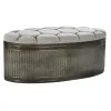 Taburetė DKD Home Decor   Rusvai gelsva Metalinis Poliesteris (121 x 44 x 47,5 cm)