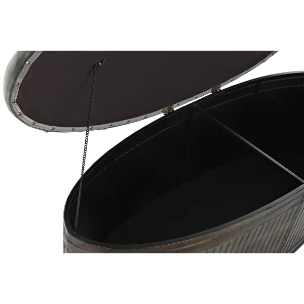 Taburete DKD Home Decor Pelēks Metāls 117 x 42 x 47 cm