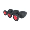 Anal plug Virgite Black Silicone Set 3 Pieces