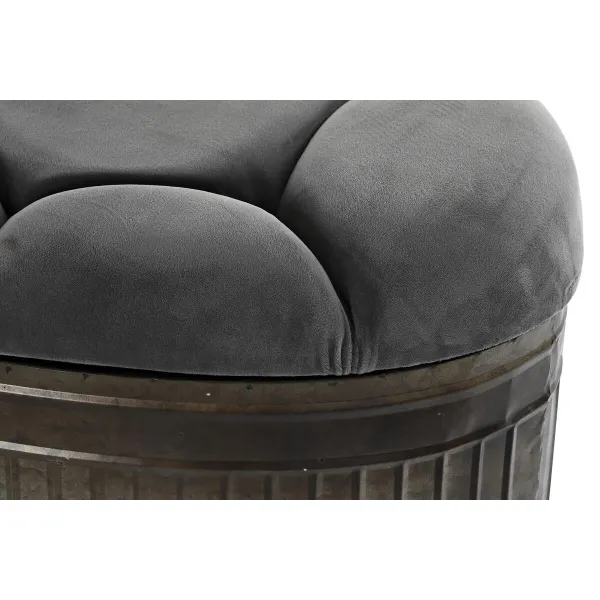 Bench DKD Home Decor Grey Metal 117 x 42 x 47 cm
