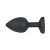 Anal plug Virgite Black Silicone Set 3 Pieces