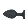 Anal plug Virgite Black Silicone Set 3 Pieces