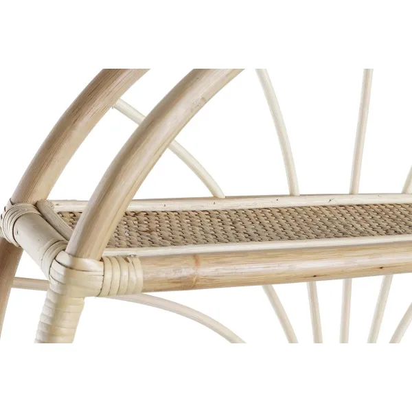 Plaukti DKD Home Decor Siena Dabisks Rotangpalma 2 Planken (60 x 14 x 60 cm)