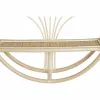 Shelves DKD Home Decor Wall Natural Rattan 2 Shelves (60 x 14 x 60 cm)