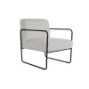 Fotelis DKD Home Decor Juoda Poliesteris Balta (64 x 74 x 79 cm)
