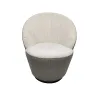 Nojatuoli DKD Home Decor Valkoinen Musta Kullattu 69 x 66 x 85 cm