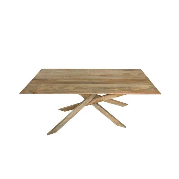 Ruokapöytä DKD Home Decor Luonnollinen Mangopuu (180 x 90 x 76 cm)