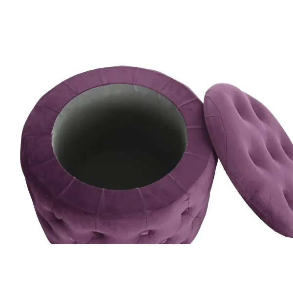 Pacelšanas Pedālis DKD Home Decor Violets Poliesters Bordo Koks MDF (70 x 70 x 42 cm)