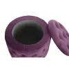 Atrama pėdoms DKD Home Decor Purpurinis Poliesteris Bordo Medžio MDF (70 x 70 x 42 cm)