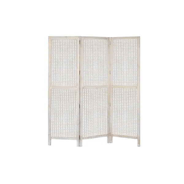 Ширма DKD Home Decor Белый Древесина манго Деревянный MDF 150 x 2 x 180 cm
