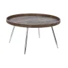 Centrālais galds DKD Home Decor Brūns Sudrabains Metāls Tērauds Koks MDF 30 x 40 cm 78 x 78 x 41,5 cm
