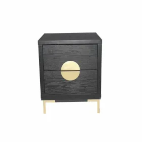 Naktsskapītis DKD Home Decor Metāls MDF (50 x 35 x 60 cm)