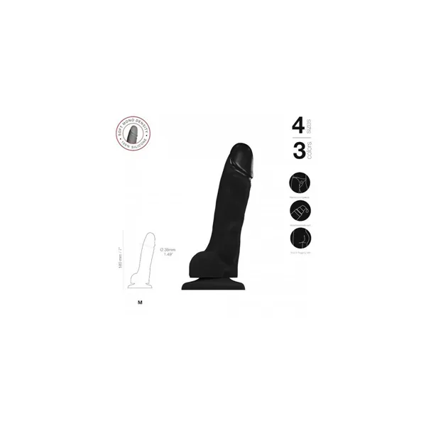 Dildo Strap-on-me Realistic Black M