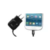 PURO Mini Travel Charger - Portable Wall Charger with Micro USB Cable (Black)