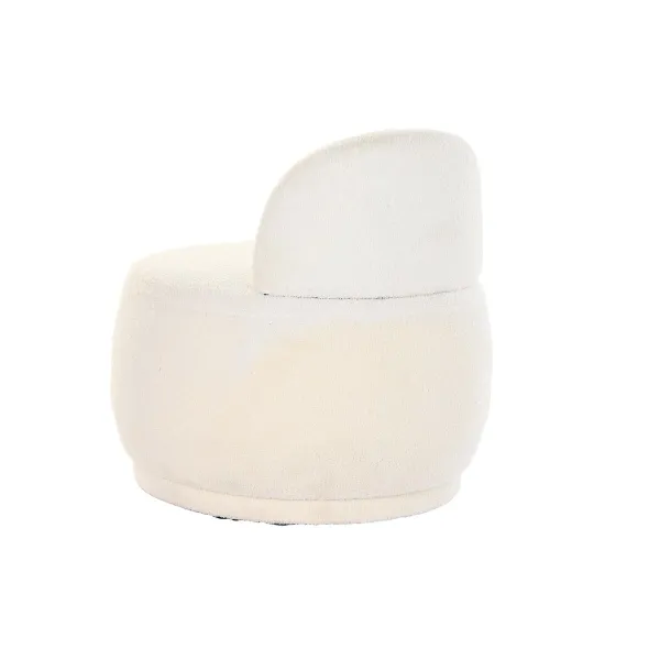 Fotelis DKD Home Decor Balta 66 x 66 x 66 cm