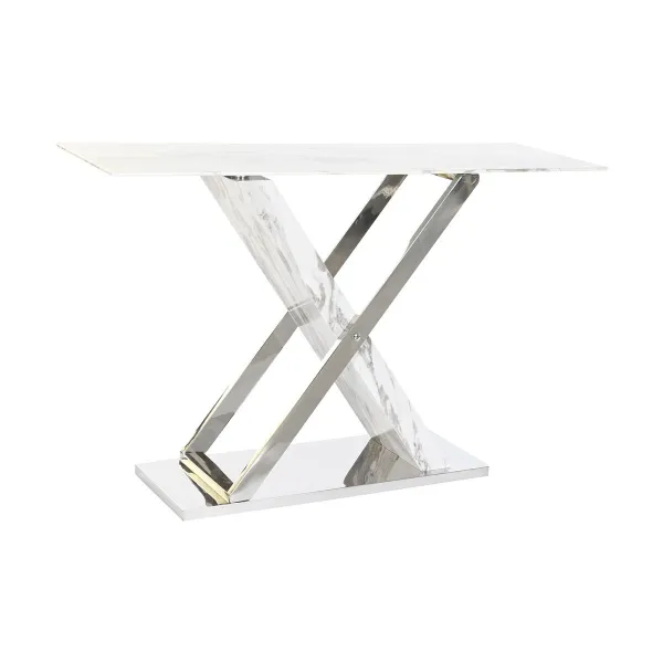 Koridors DKD Home Decor Balts Pelēks Sudrabains 120 x 40 x 75 cm