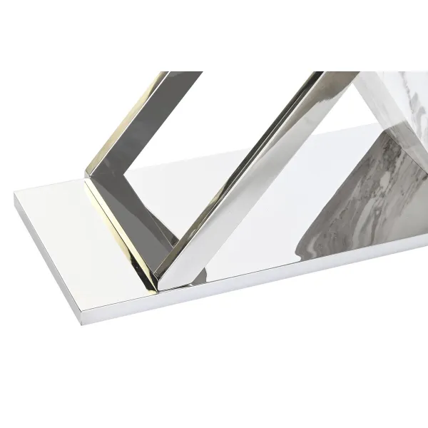 Koridors DKD Home Decor Balts Pelēks Sudrabains 120 x 40 x 75 cm