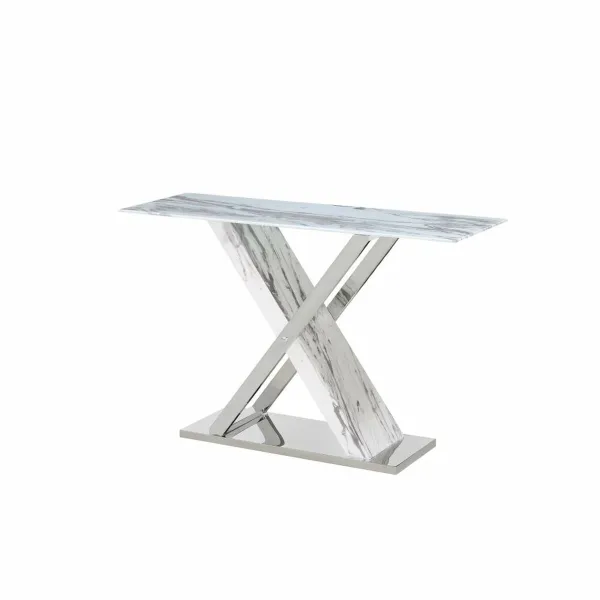 Koridors DKD Home Decor Balts Pelēks Sudrabains 120 x 40 x 75 cm
