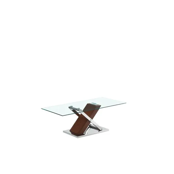 Centrālais galds DKD Home Decor Sudrabains Brūns Tērauds Tumši brūns 120 x 60 x 42 cm Koks MDF