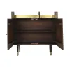 Plaukti DKD Home Decor Melns Bronza Metāls Tumši brūns Mango koks 4 Planken (90 x 35 x 200 cm)