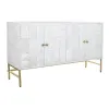 Устройство DKD Home Decor Белый Латунь Древесина манго 157 x 43 x 84 cm 153 x 43 x 84 cm ромбы