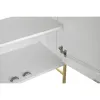 Устройство DKD Home Decor Белый Латунь Древесина манго 157 x 43 x 84 cm 153 x 43 x 84 cm ромбы