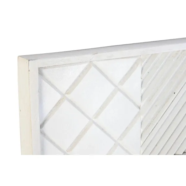 Sienas spogulis DKD Home Decor Balts Moderns Rombs 154 x 4 x 94 cm