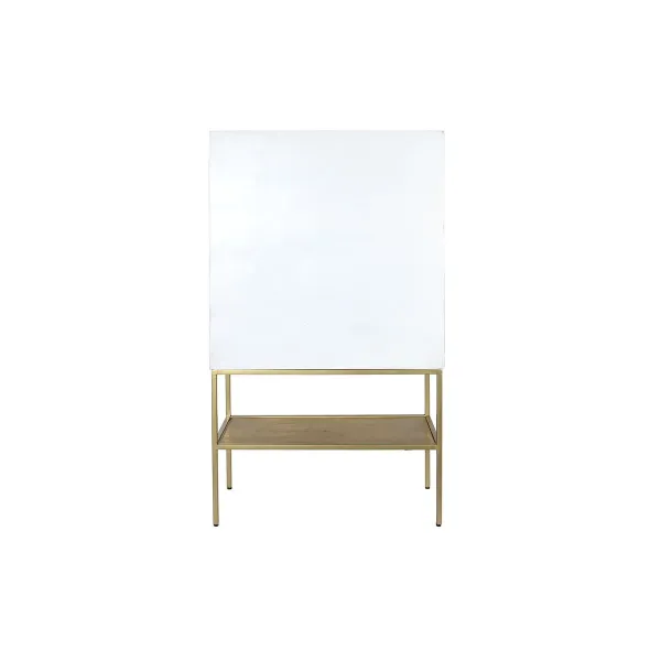 Sivupöytä DKD Home Decor Valkoinen Kullattu Metalli Mangopuu 91 x 44 x 152 cm
