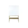 Sivupöytä DKD Home Decor Valkoinen Kullattu Metalli Mangopuu 91 x 44 x 152 cm
