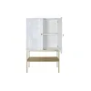 Sivupöytä DKD Home Decor Valkoinen Kullattu Metalli Mangopuu 91 x 44 x 152 cm