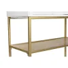 Устройство DKD Home Decor Белый Позолоченный Металл Древесина манго 91 x 44 x 152 cm