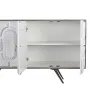 Sivupöytä DKD Home Decor Valkoinen Harmaa Kullattu Metalli Mangopuu 152 x 43 x 84 cm