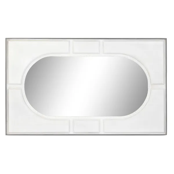 Wall mirror DKD Home Decor White Modern Rhombus 154 x 4 x 94 cm