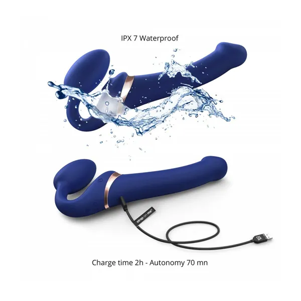 Vibrator Strap-on-me 6017401 Blue L