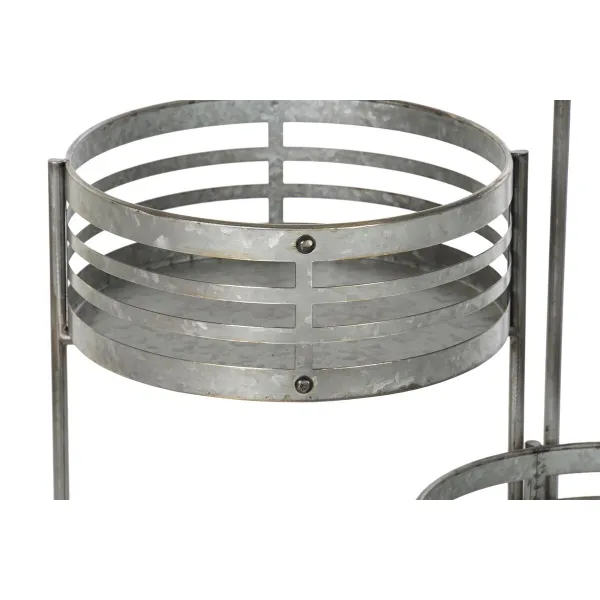 Kabantis šviestuvas DKD Home Decor 3 viename Pilka Metalinis Loft (47 x 35 x 72 cm)
