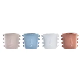 Подставка под цветочный горшок DKD Home Decor Лицо Керамика (15 x 13 x 12,5 cm) (4 штук)