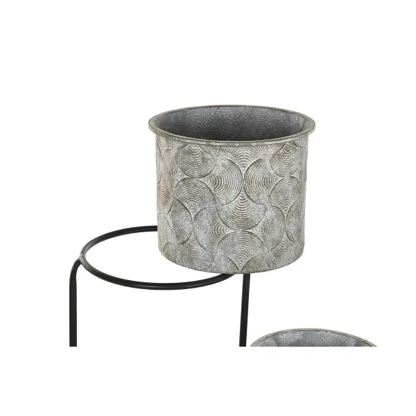 Подставка под цветочный горшок DKD Home Decor Серый Металл (82 x 25 x 81 cm)