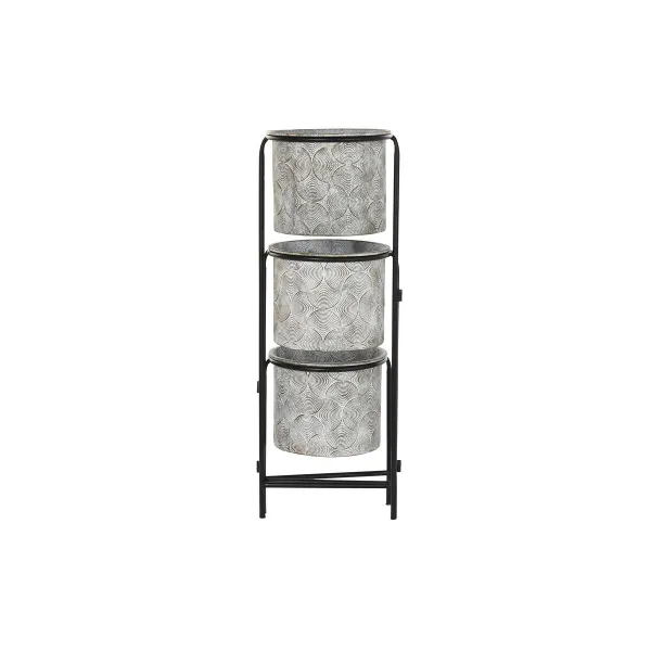 Подставка под цветочный горшок DKD Home Decor Серый Металл (82 x 25 x 81 cm)