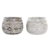 Подставка под цветочный горшок DKD Home Decor Коричневый Белый (2 штук) (22 x 22 x 16 cm)