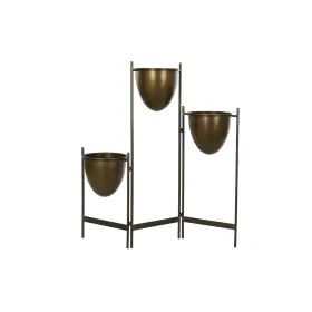 Подставка под цветочный горшок DKD Home Decor Чёрный Металл Медь Vintage (35 x 26,5 x 105 cm)