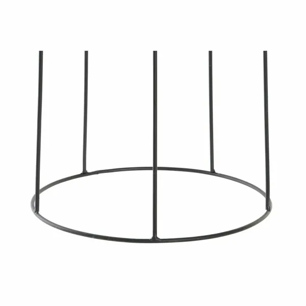 stādītājs DKD Home Decor Dabisks Melns Metāls Koloniāls Šķiedra (30 x 30 x 62 cm)